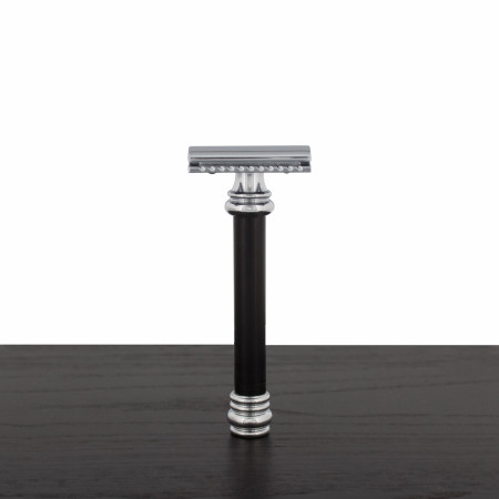 Merkur Black Handle 38 HD Barber Pole Safety Razor (38BLK)